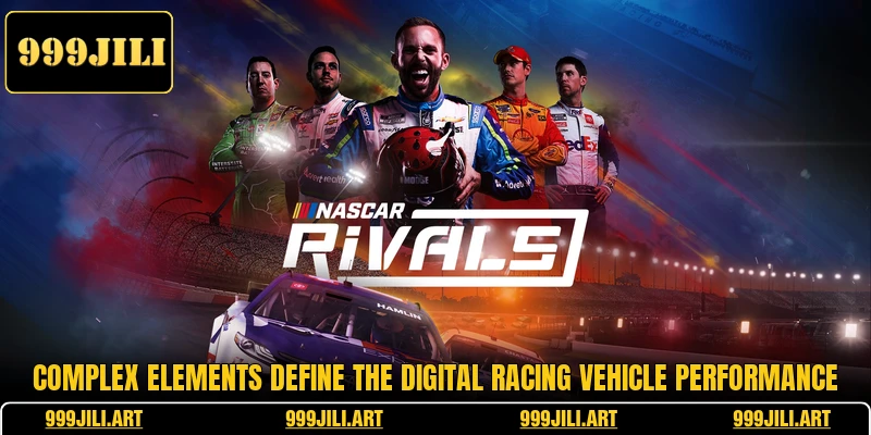 Complex elements define the digital racing vehicle performance