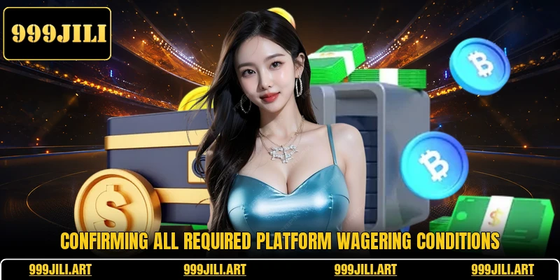 Confirming all required platform wagering conditions Confirming all required platform wagering conditions