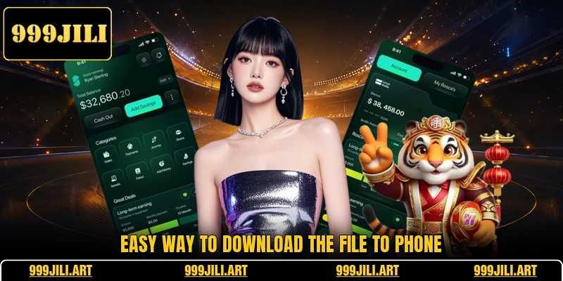 Easy way to download the file to phone Easy way to download the file to phone