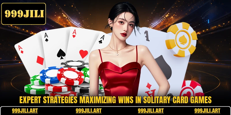 Expert strategies maximizing wins in solitary card games